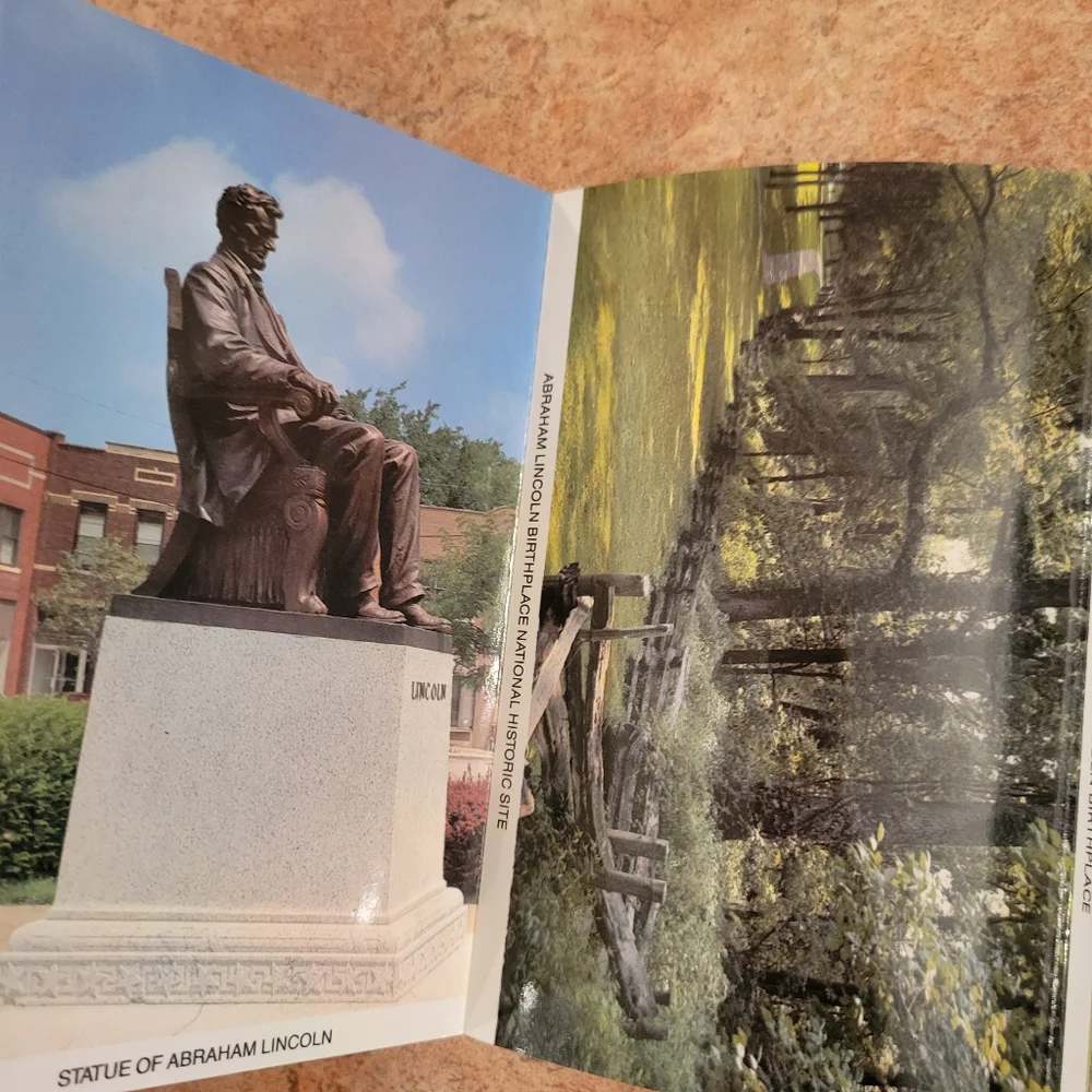 4 Vintage Postcard Booklets ~ Wash DC, Mt Vernon, Lincoln, Scenic ~ Historical ~